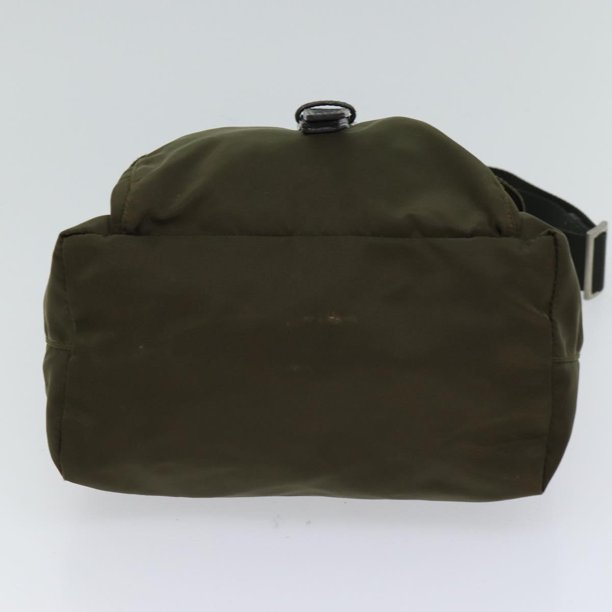 PRADA Shoulder Bag Nylon Khaki Auth bs13555