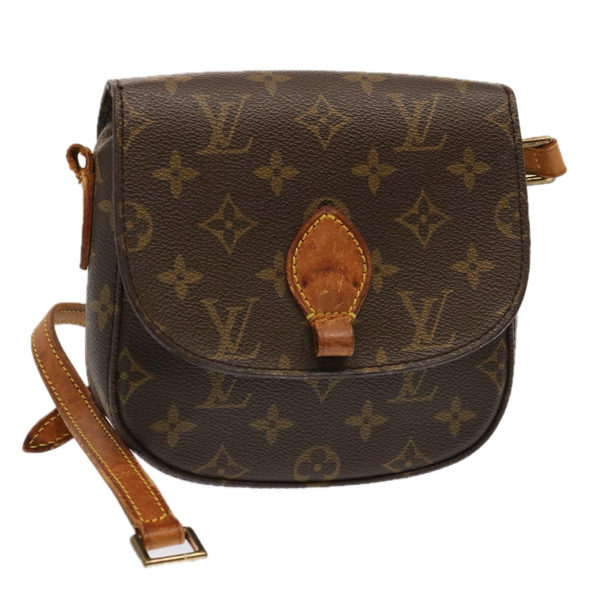 LOUIS VUITTON Monogram Saint Cloud PM Shoulder Bag M51244 LV Auth bs13562