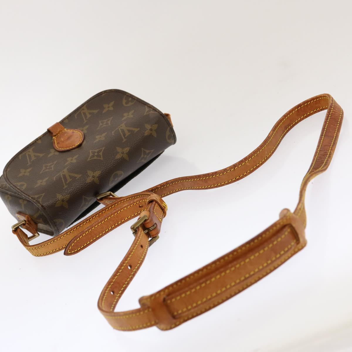 LOUIS VUITTON Monogram Saint Cloud PM Shoulder Bag M51244 LV Auth bs13562