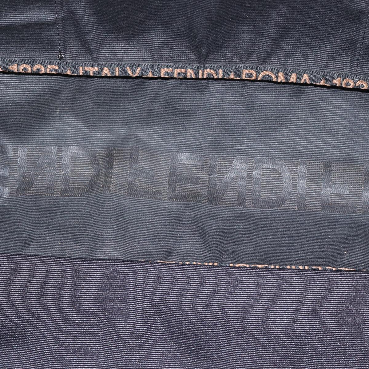 FENDI Tote Bag Nylon Black Auth bs13570