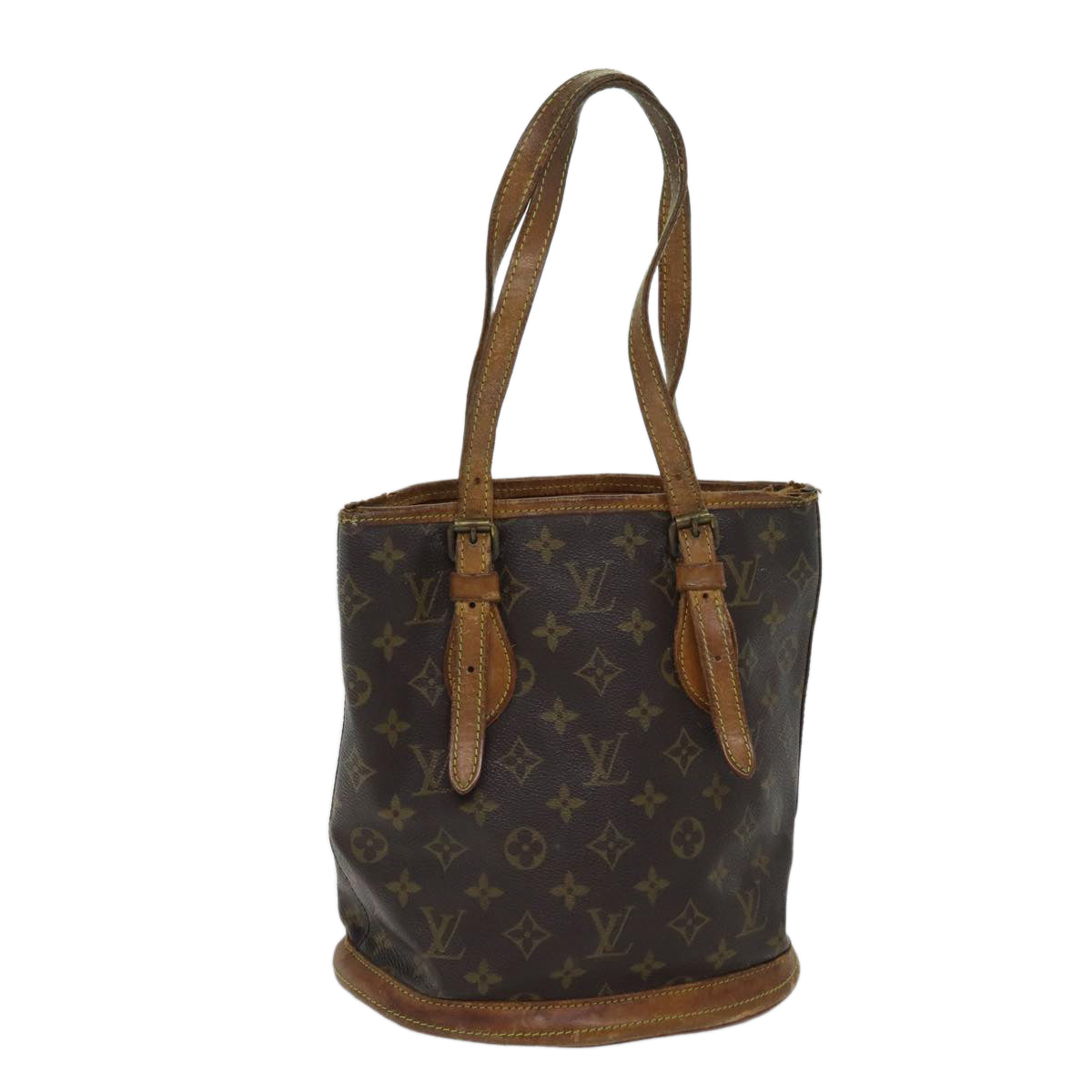 LOUIS VUITTON Monogram Bucket PM Shoulder Bag Old model M42238 LV Auth bs13582