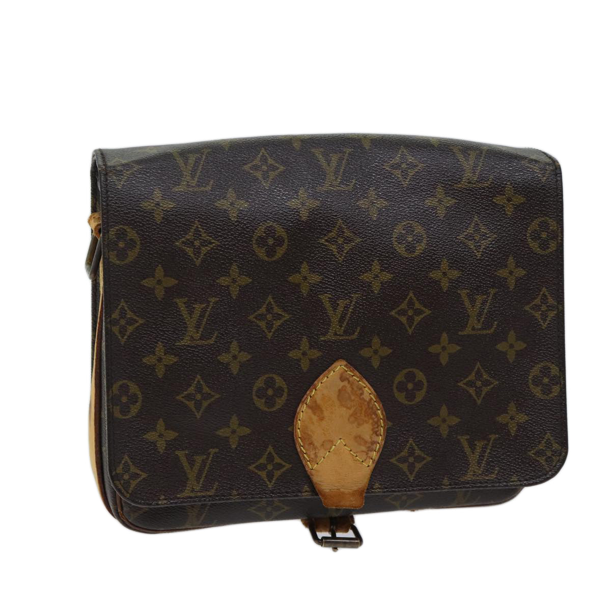 LOUIS VUITTON Monogram Cartouchiere GM Shoulder Bag M51252 LV Auth bs13584