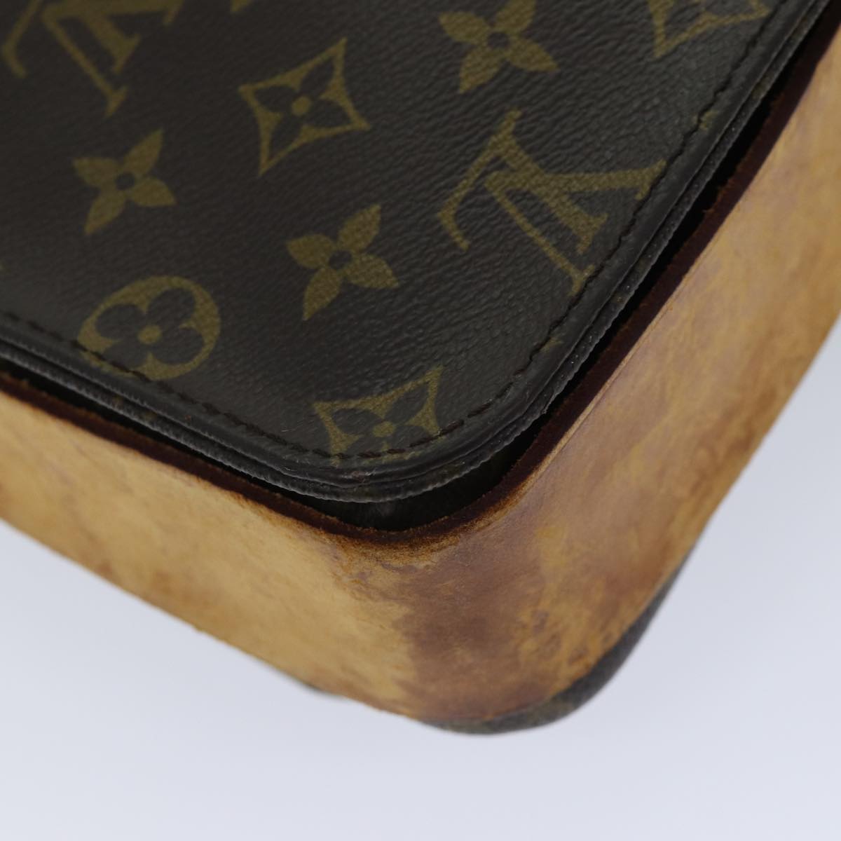 LOUIS VUITTON Monogram Cartouchiere GM Shoulder Bag M51252 LV Auth bs13584