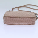 PRADA Quilted Hand Bag Nylon 2way Pink Auth bs13603-5