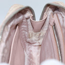 PRADA Quilted Hand Bag Nylon 2way Pink Auth bs13603-21