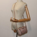 PRADA Quilted Hand Bag Nylon 2way Pink Auth bs13603-24
