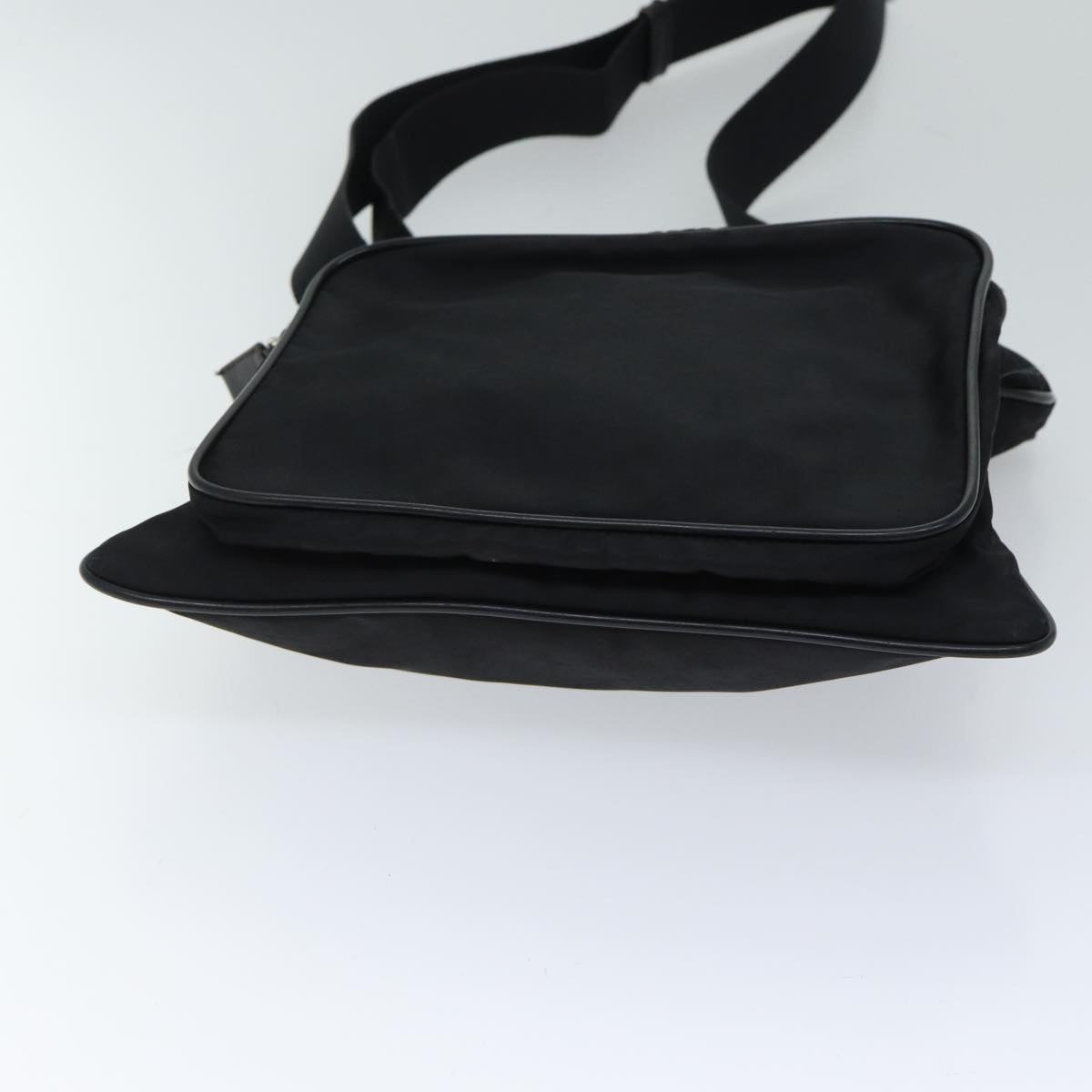 PRADA Shoulder Bag Nylon Black Auth bs13636