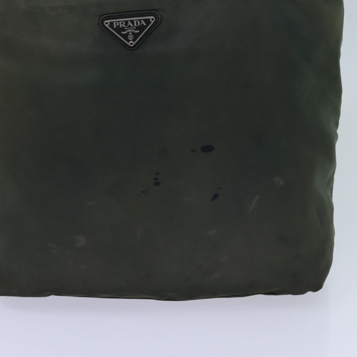 PRADA Shoulder Bag Nylon Khaki Auth bs13637 - 0