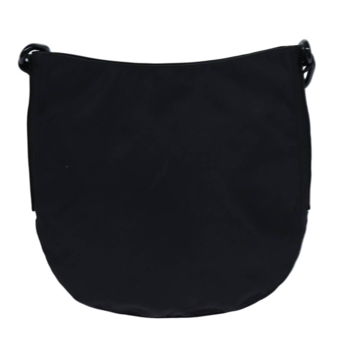 PRADA Chain Shoulder Bag Nylon Black Auth bs13646 - 0