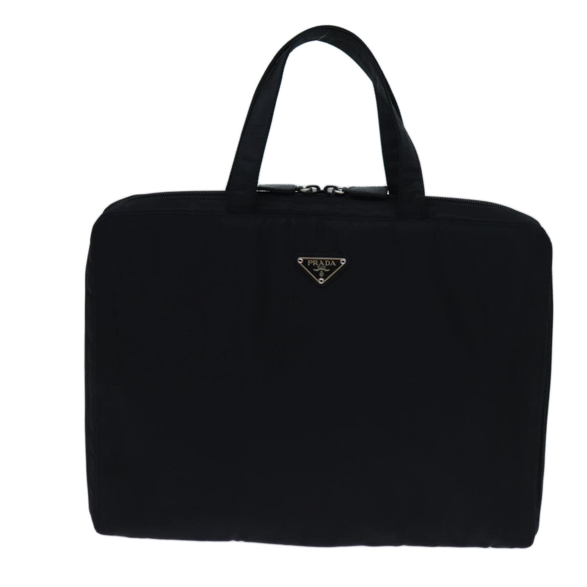 PRADA Hand Bag Nylon Black Auth bs13647 - 0