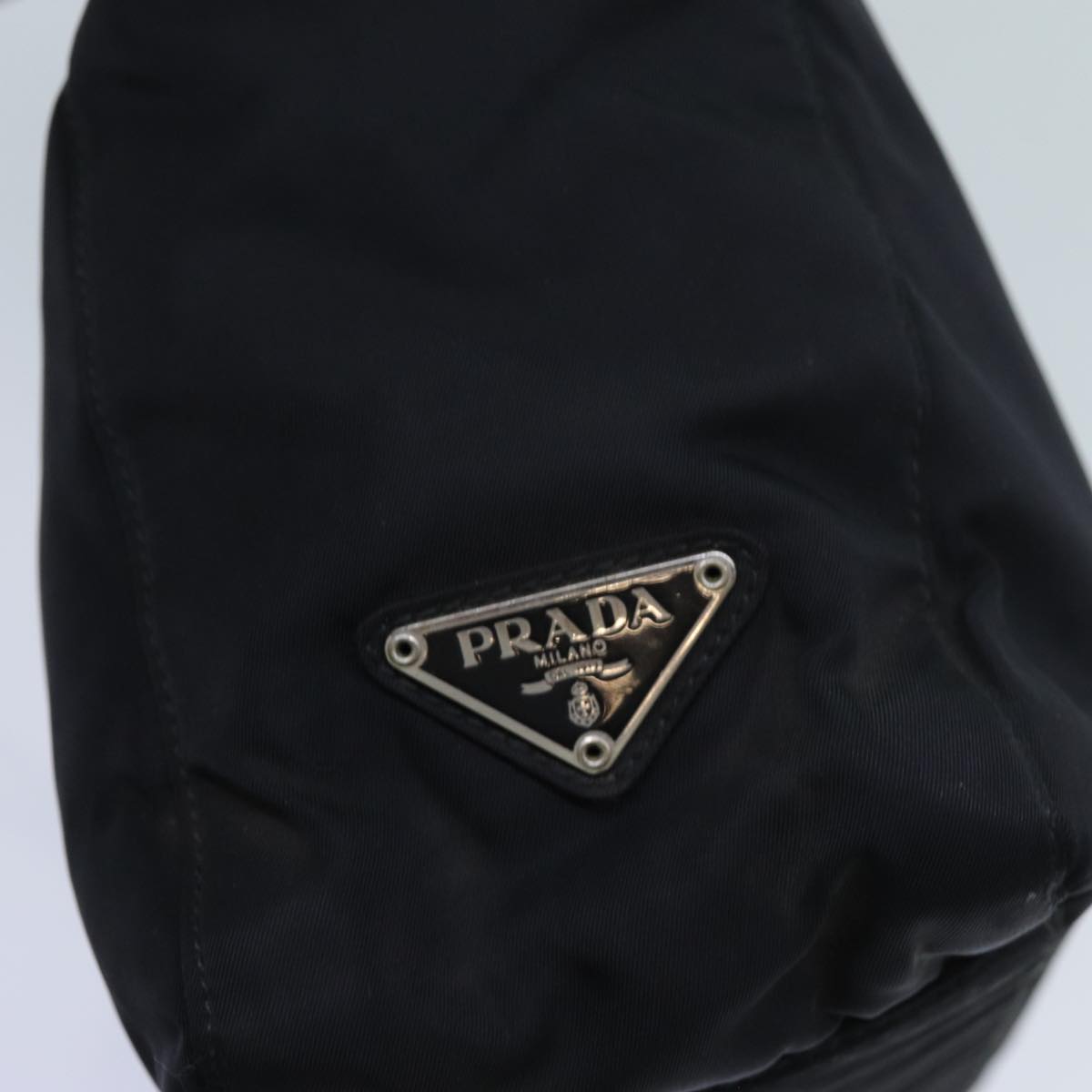 PRADA Shoulder Bag Nylon Black Auth bs13649