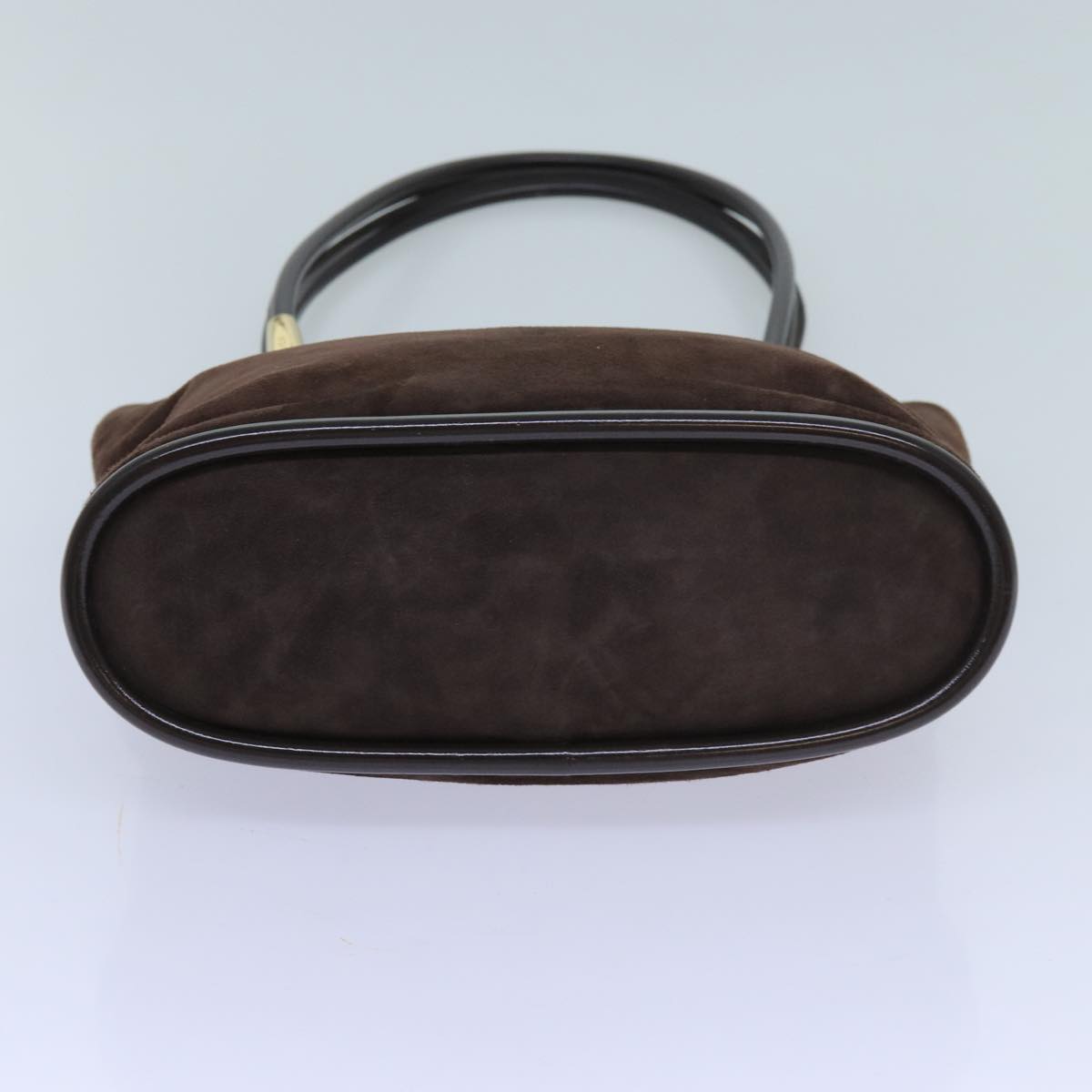 GUCCI Shoulder Bag Suede Brown Auth bs13662