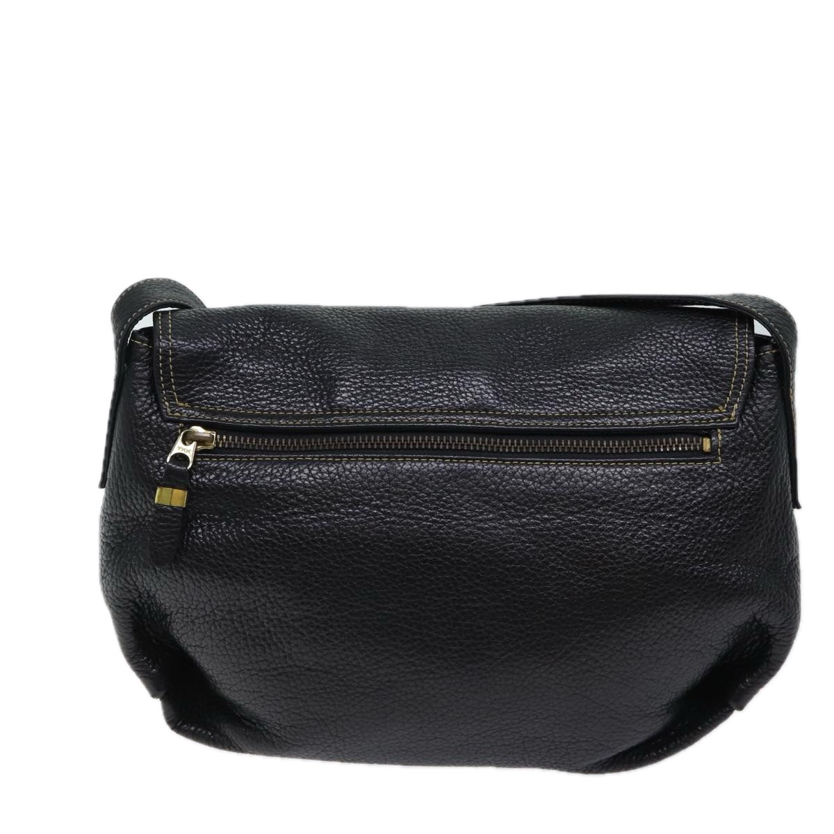 GIVENCHY Shoulder Bag Leather Black Auth bs13678 - 0