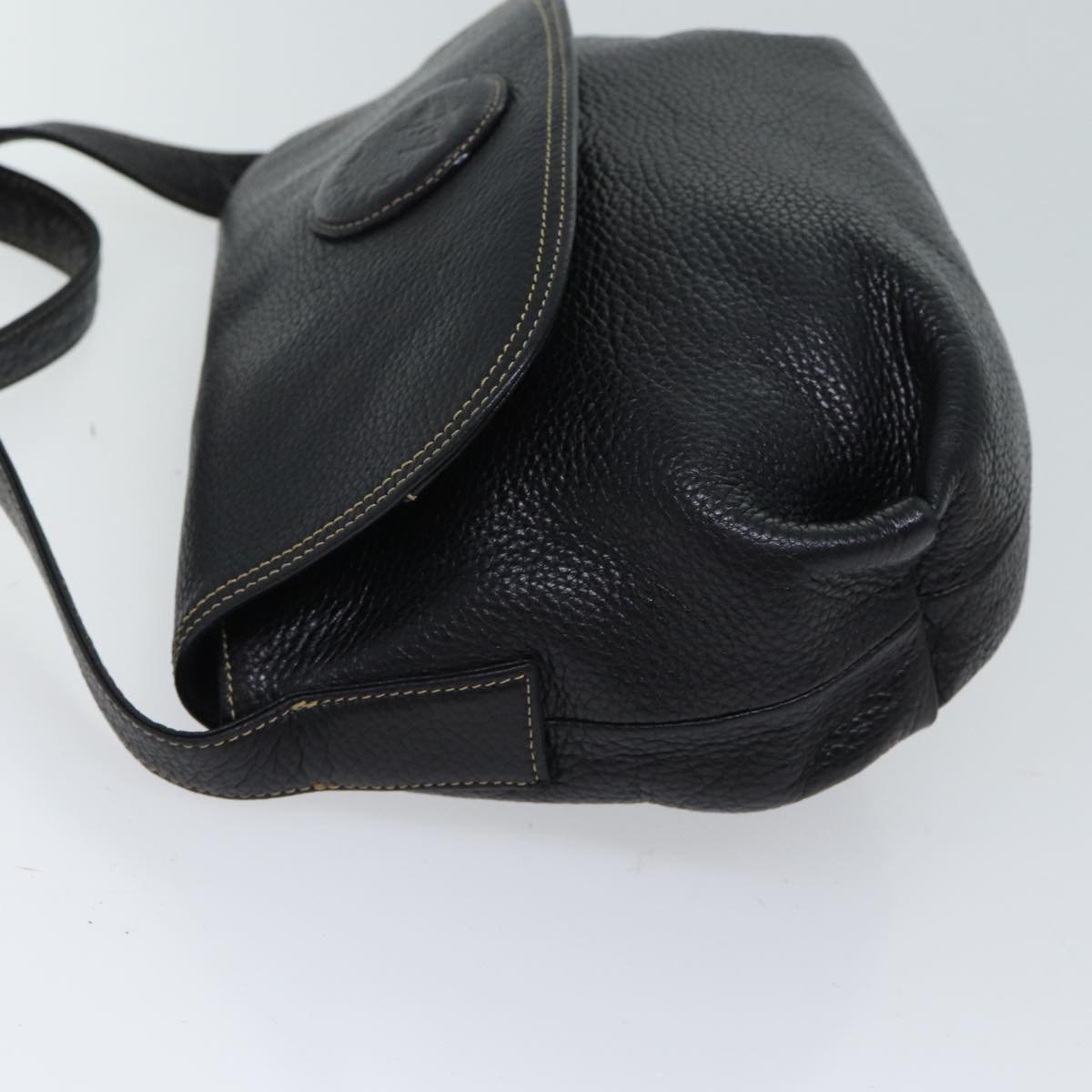 GIVENCHY Shoulder Bag Leather Black Auth bs13678