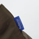 Burberrys Nova Check Blue Label Hand Bag Nylon Brown Black Auth bs13689-17