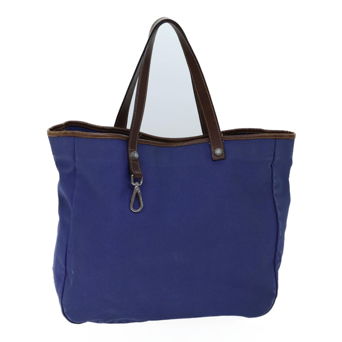 PRADA Tote Bag Canvas Blue Auth bs13700 - 0