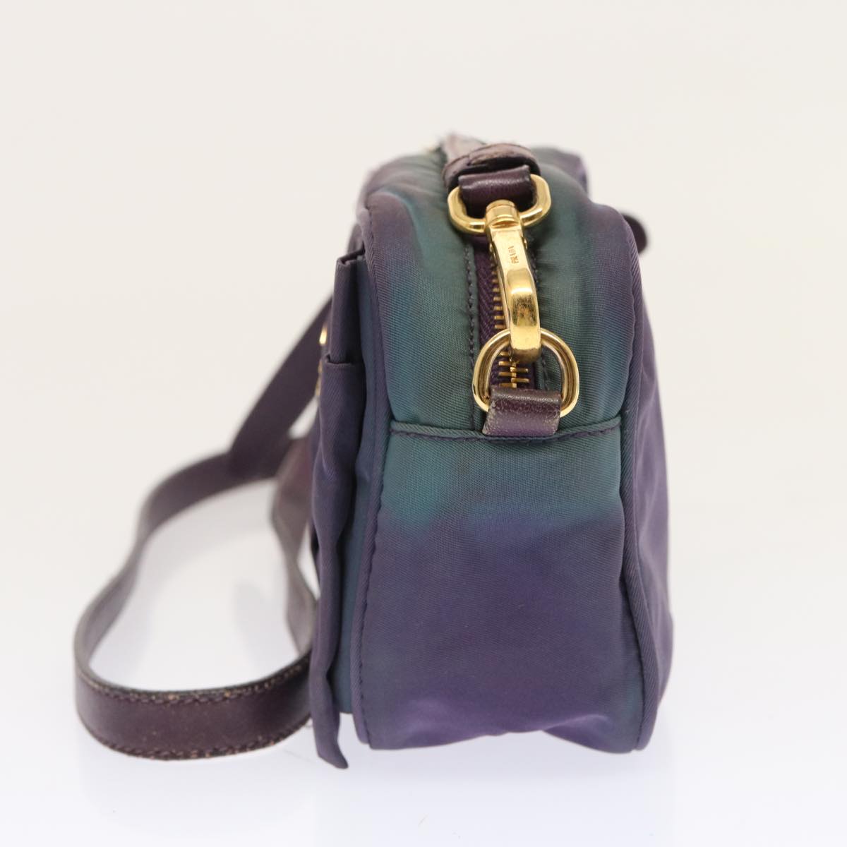 PRADA Shoulder Bag Nylon Purple Auth bs13702