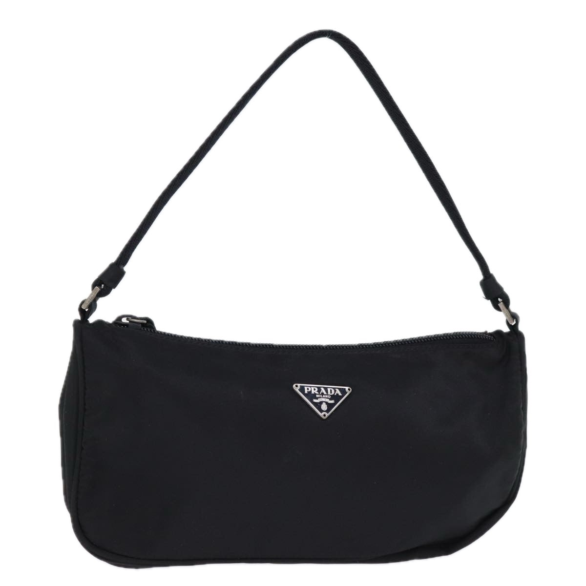 PRADA Accessory Pouch Nylon Black Auth bs13727