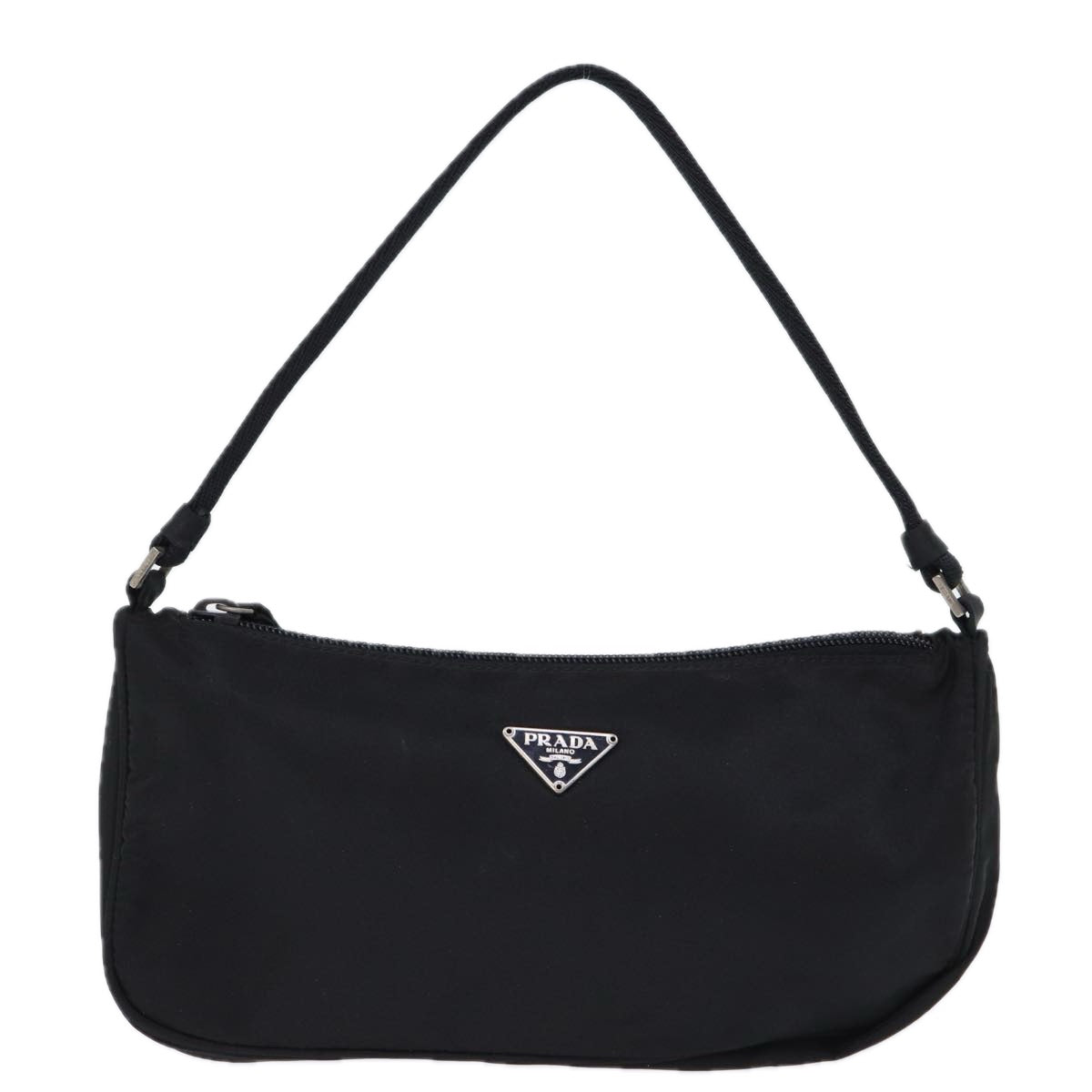 PRADA Accessory Pouch Nylon Black Auth bs13727 - 0