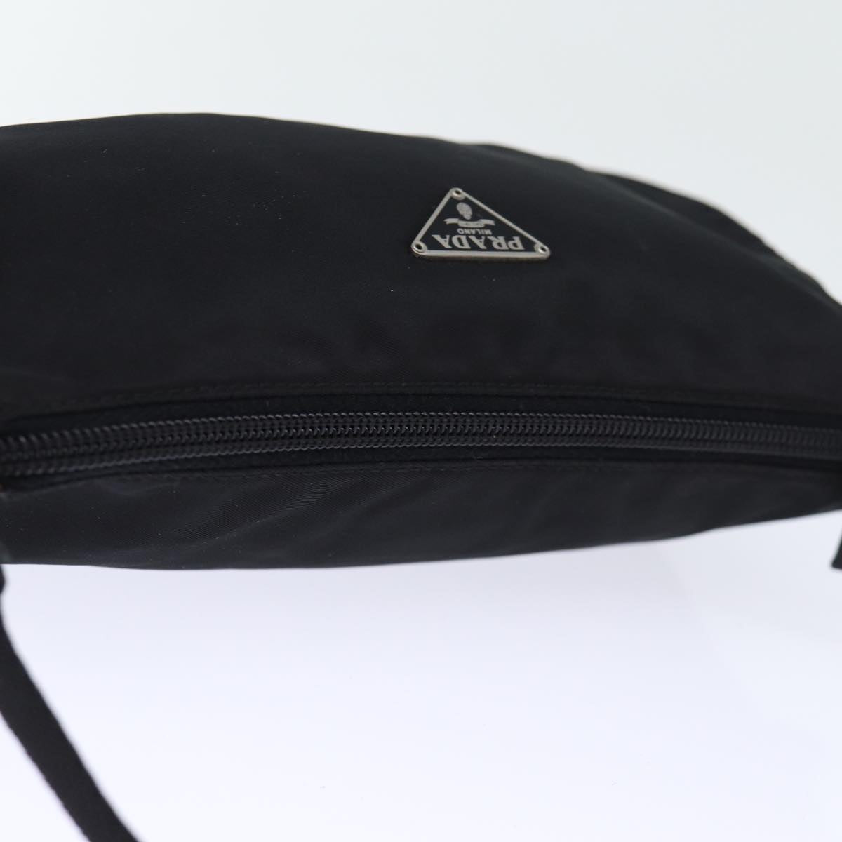 PRADA Accessory Pouch Nylon Black Auth bs13727