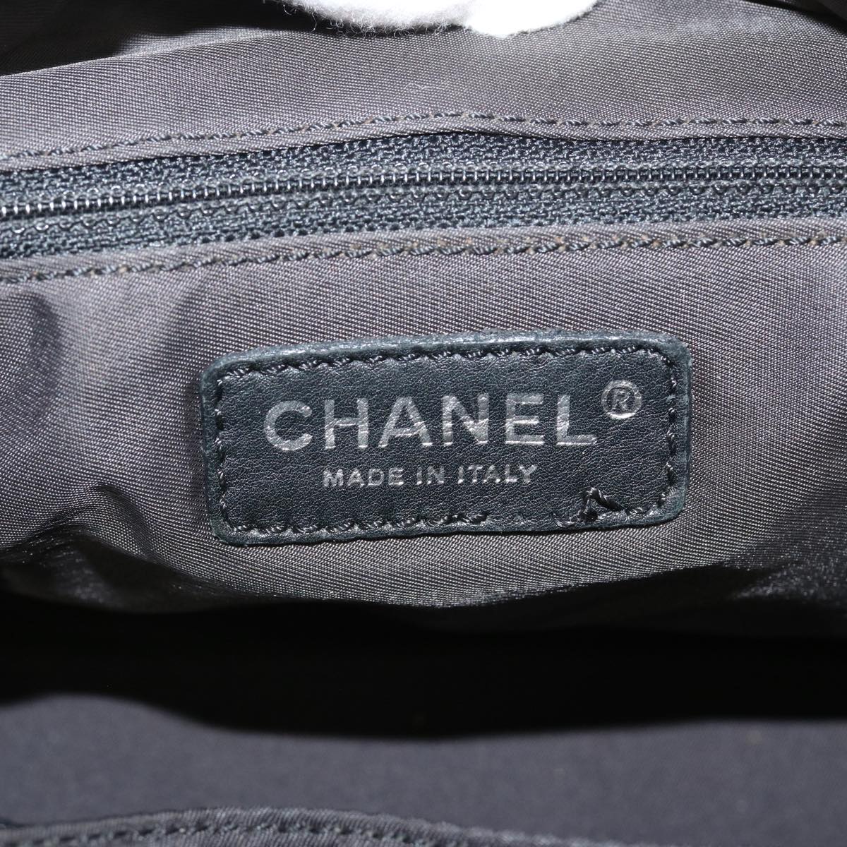 CHANEL Paris Biarritz Shoulder Bag Coated Canvas Black CC Auth bs13734