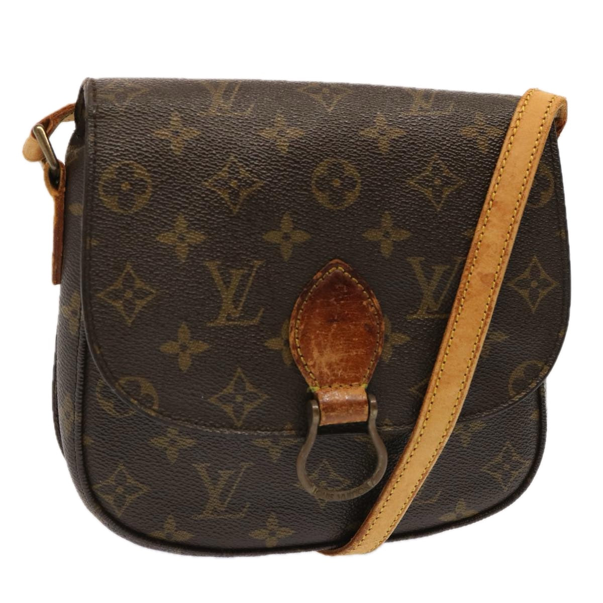 LOUIS VUITTON Monogram Saint Cloud MM Shoulder Bag M51243 LV Auth bs13743