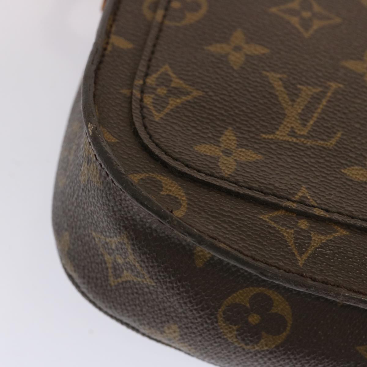 LOUIS VUITTON Monogram Saint Cloud MM Shoulder Bag M51243 LV Auth bs13743