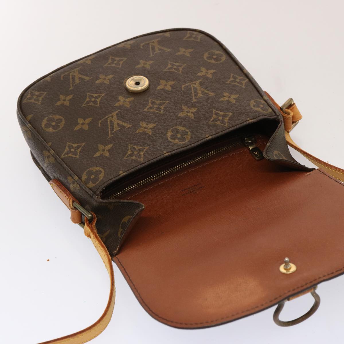 LOUIS VUITTON Monogram Saint Cloud MM Shoulder Bag M51243 LV Auth bs13743