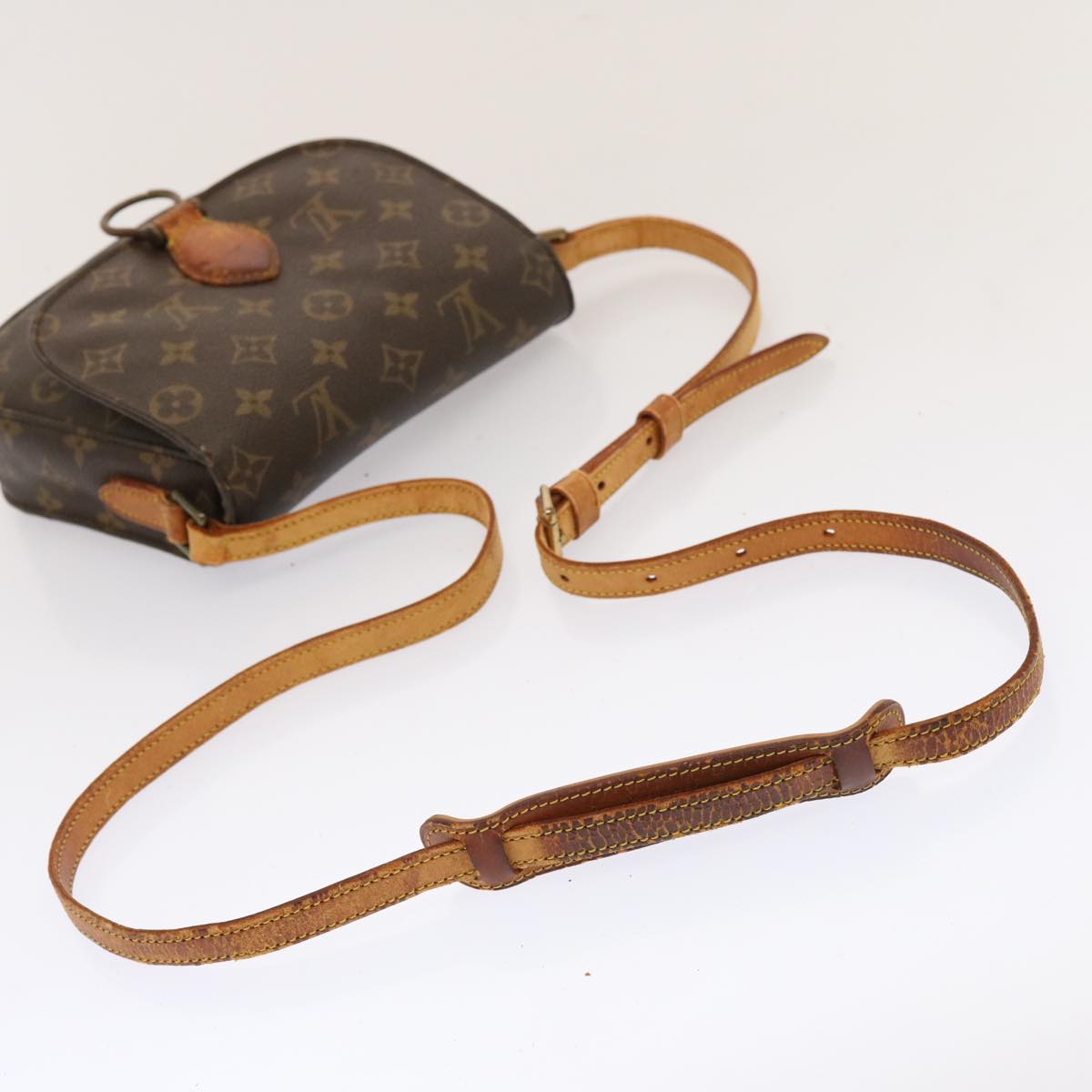 LOUIS VUITTON Monogram Saint Cloud MM Shoulder Bag M51243 LV Auth bs13743