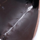 CELINE C Macadam Canvas Clutch Bag Brown Auth bs13749-10