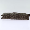 CELINE C Macadam Canvas Clutch Bag Brown Auth bs13749-6