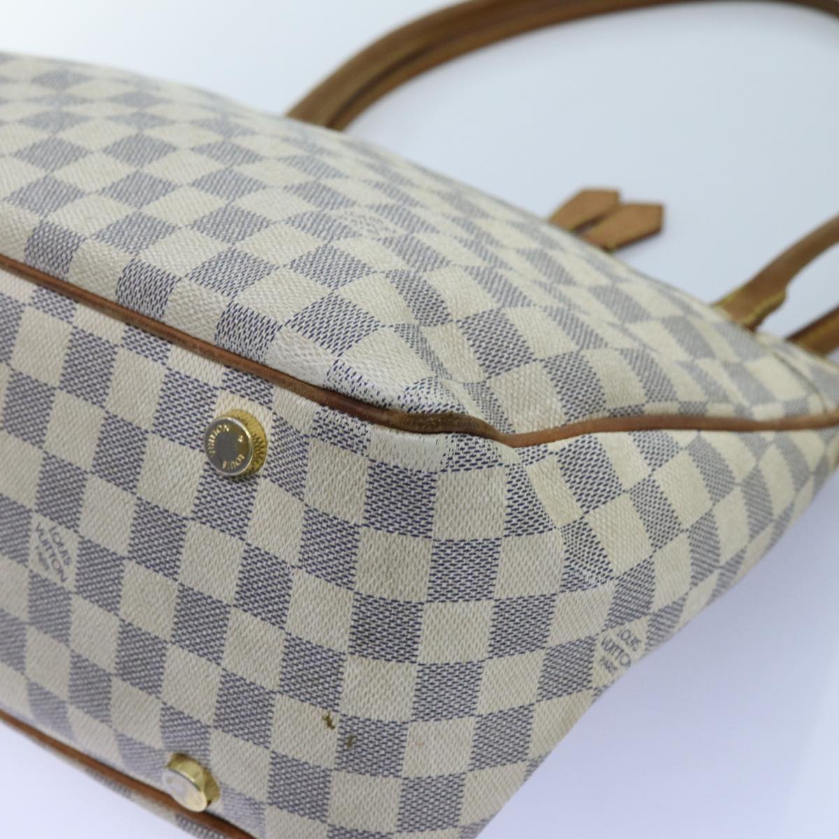 LOUIS VUITTON Damier Azur Figueri PM Shoulder Bag N41176 LV Auth bs13775