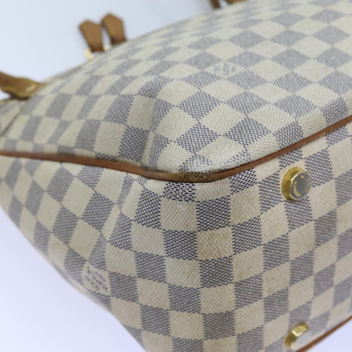 LOUIS VUITTON Damier Azur Figueri PM Shoulder Bag N41176 LV Auth bs13775