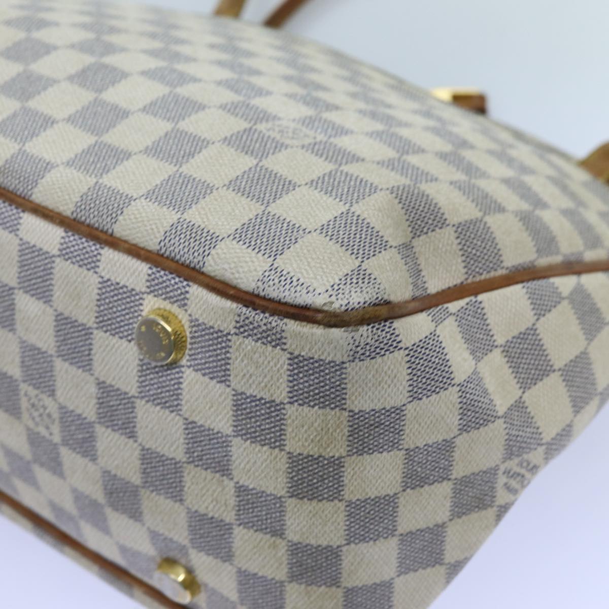 LOUIS VUITTON Damier Azur Figueri PM Shoulder Bag N41176 LV Auth bs13775