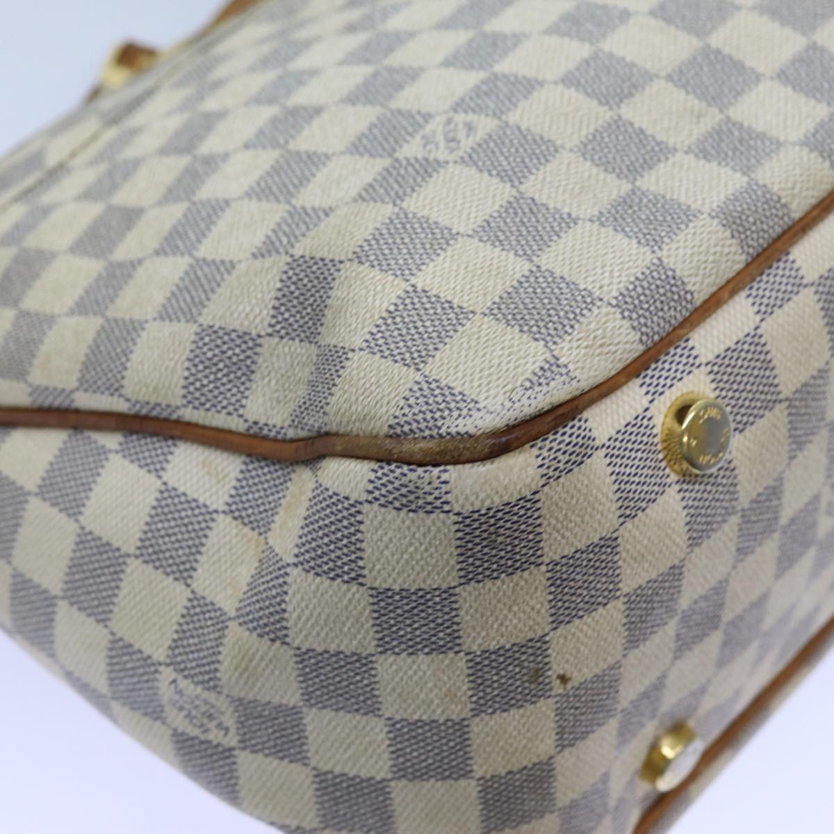 LOUIS VUITTON Damier Azur Figueri PM Shoulder Bag N41176 LV Auth bs13775