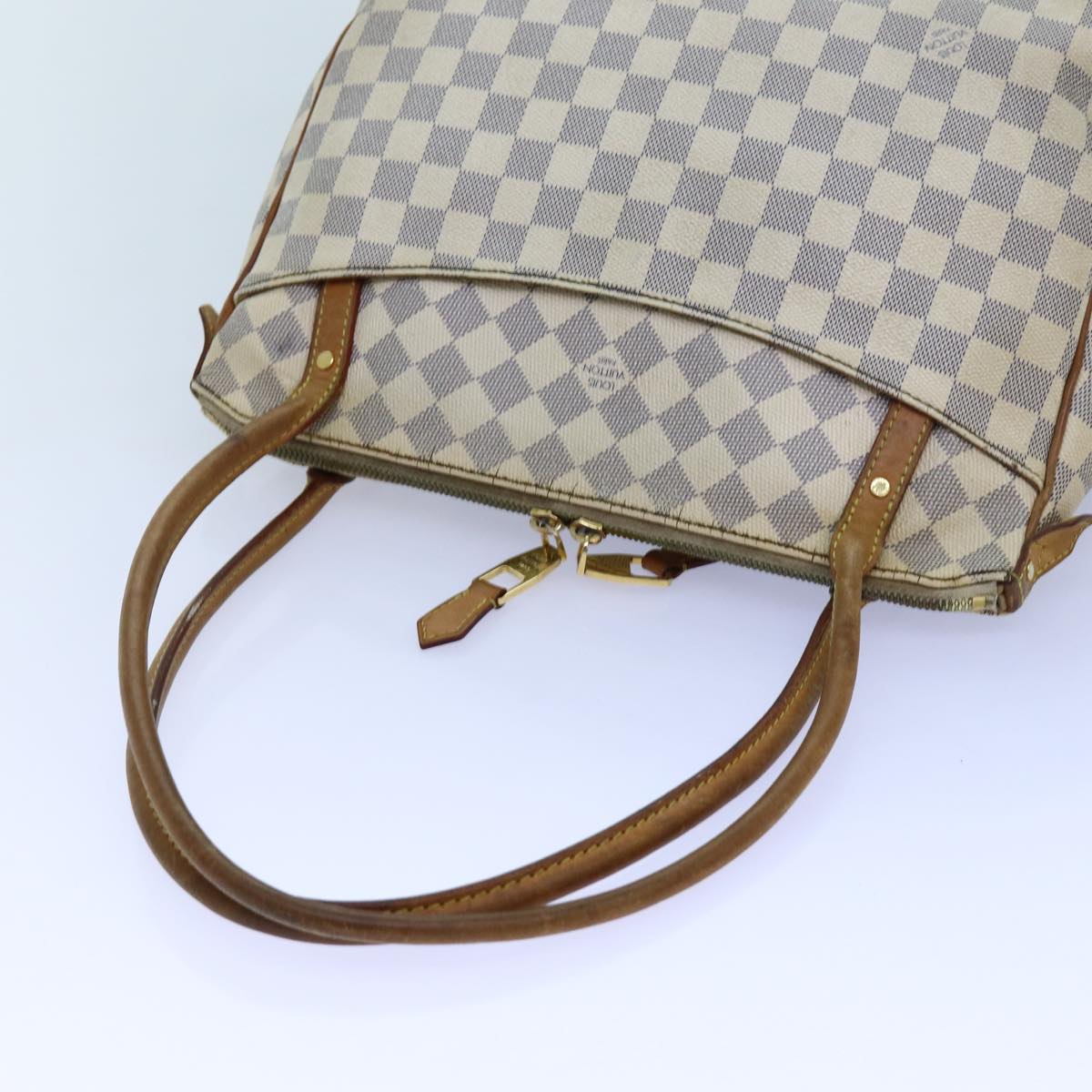 LOUIS VUITTON Damier Azur Figueri PM Shoulder Bag N41176 LV Auth bs13775