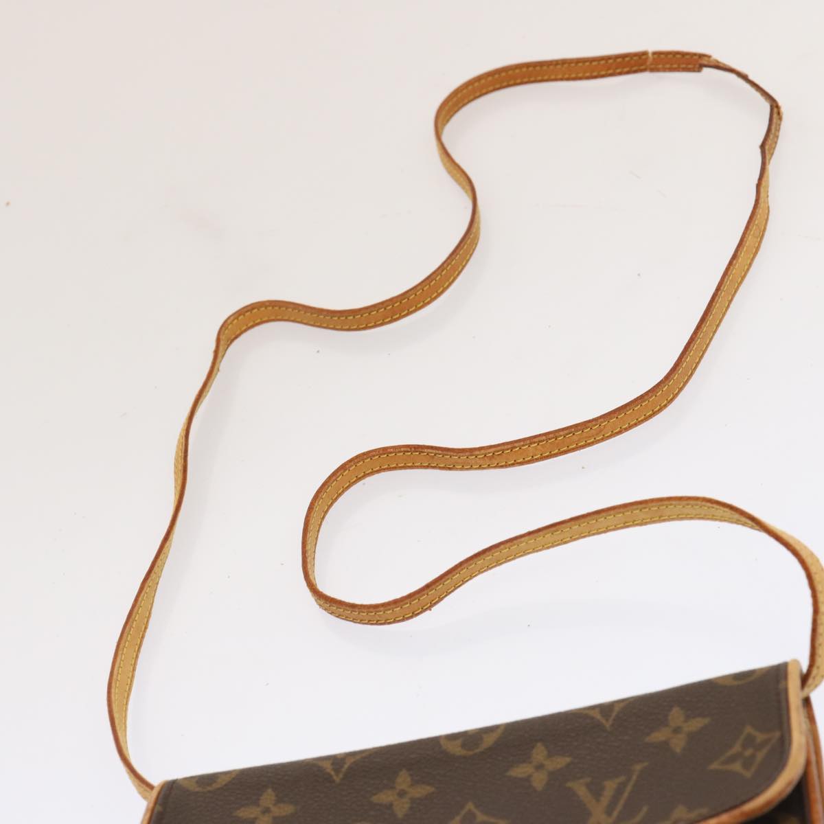 LOUIS VUITTON Monogram Pochette Twin PM Shoulder Bag M51854 LV Auth bs13776