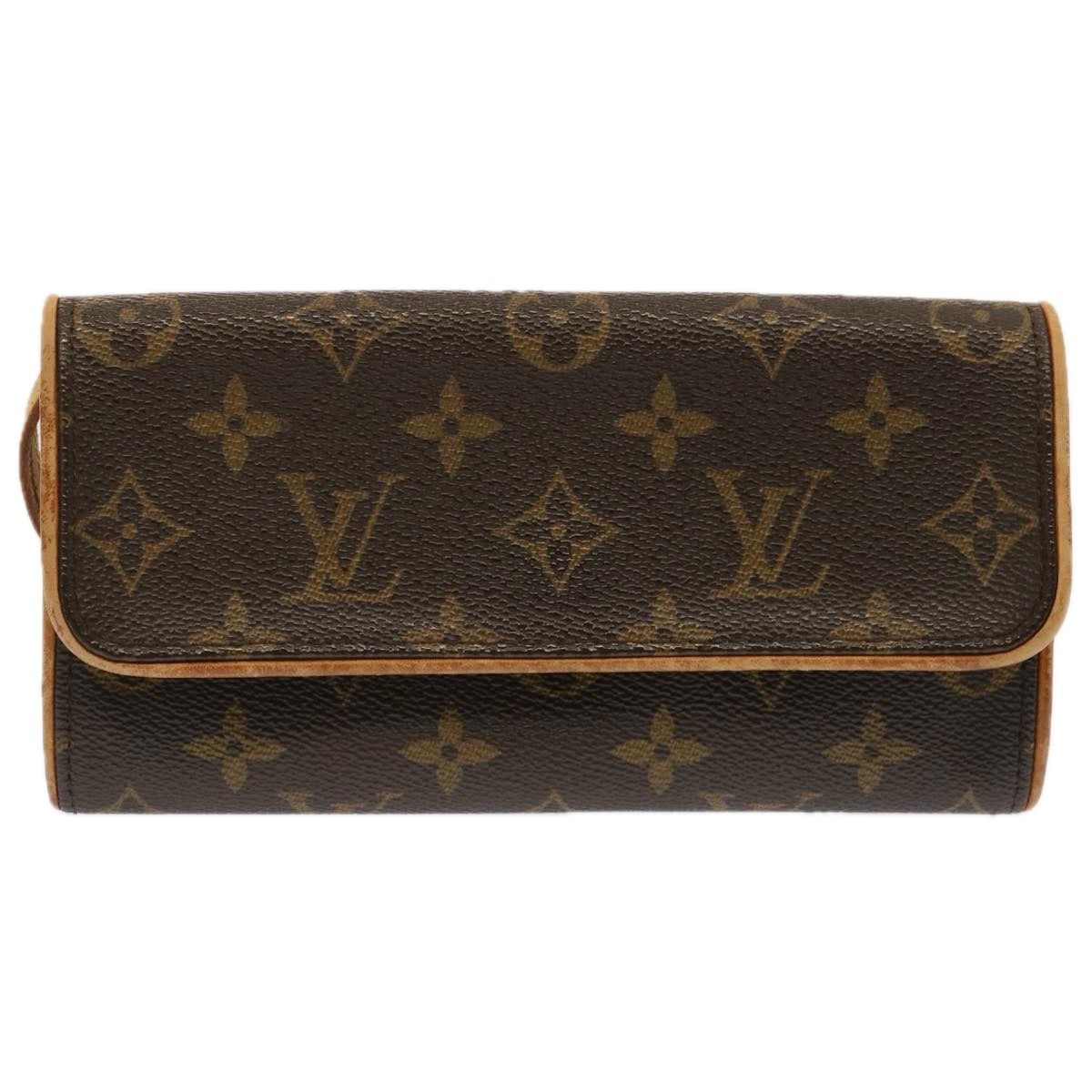 LOUIS VUITTON Monogram Pochette Twin PM Shoulder Bag M51854 LV Auth bs13776