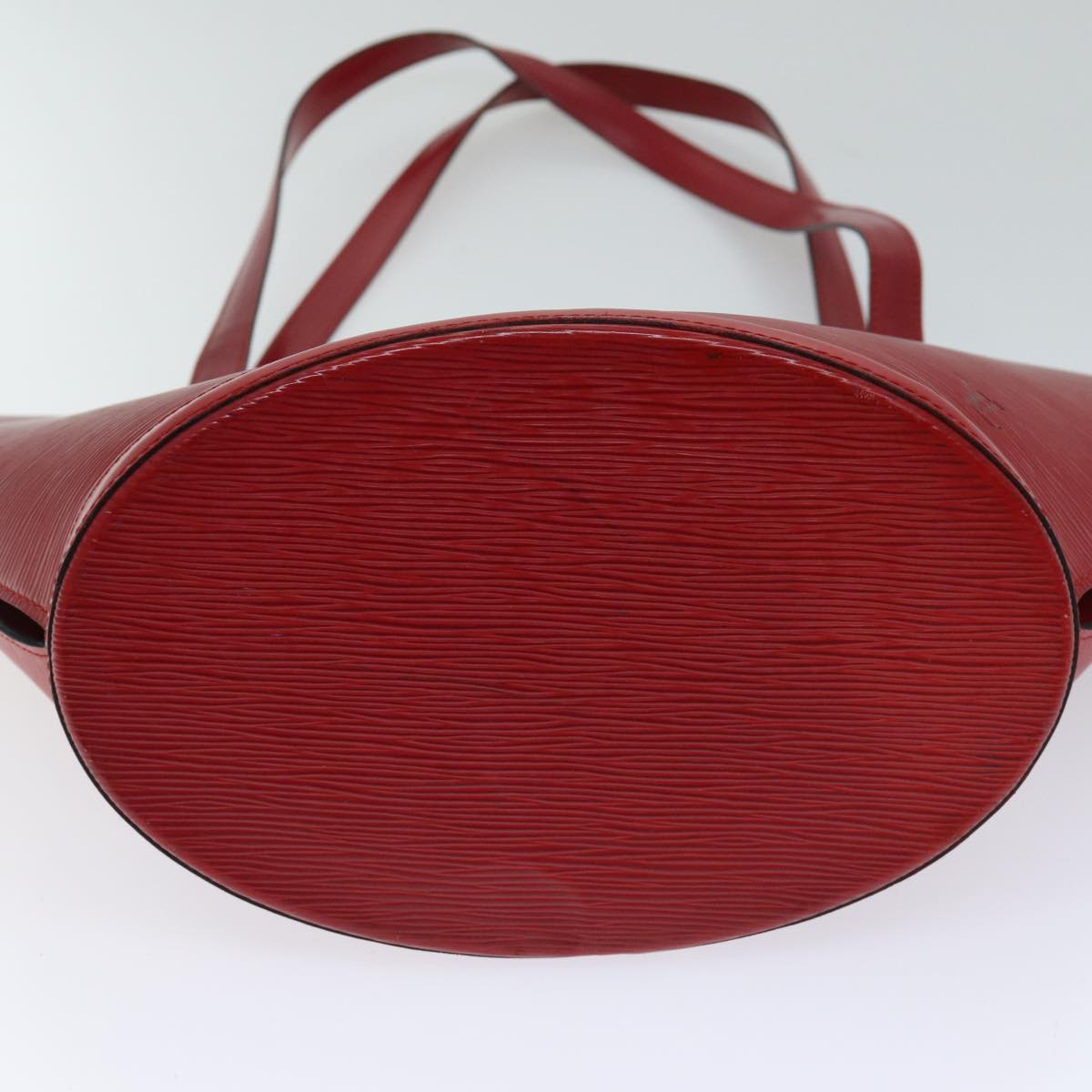 LOUIS VUITTON Epi Saint Jacques Shopping Shoulder Bag Red M52277 LV Auth bs13788