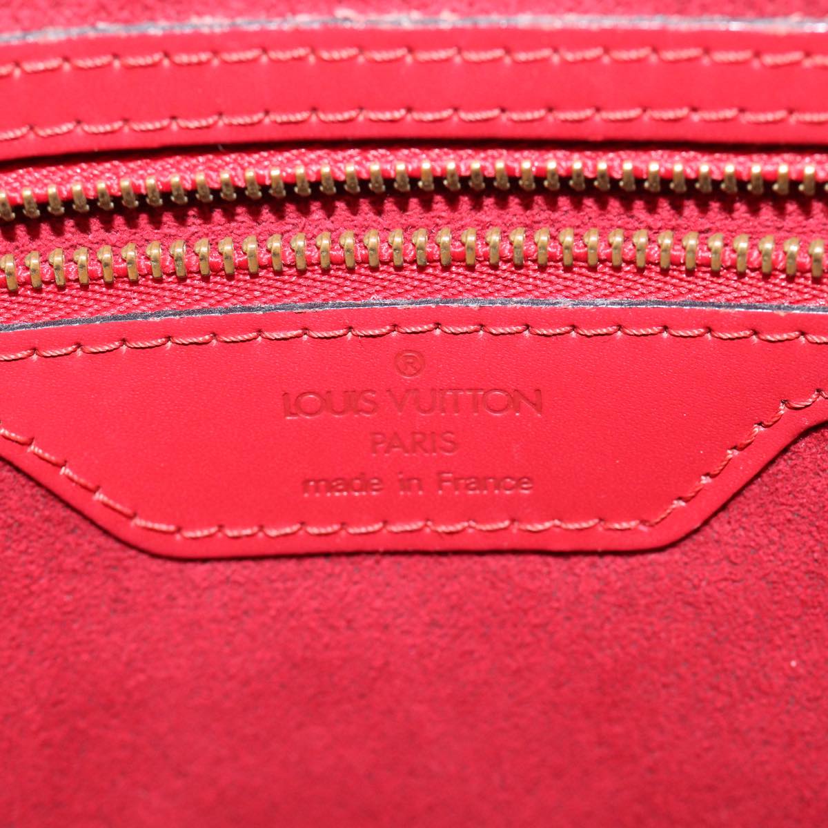 LOUIS VUITTON Epi Saint Jacques Shopping Shoulder Bag Red M52277 LV Auth bs13788