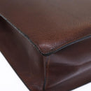 Salvatore Ferragamo Hand Bag Leather 2way Brown 001 2865 1657 Auth bs13795-15