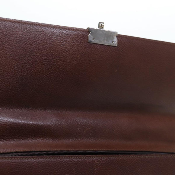 Salvatore Ferragamo Hand Bag Leather 2way Brown 001 2865 1657 Auth bs13795