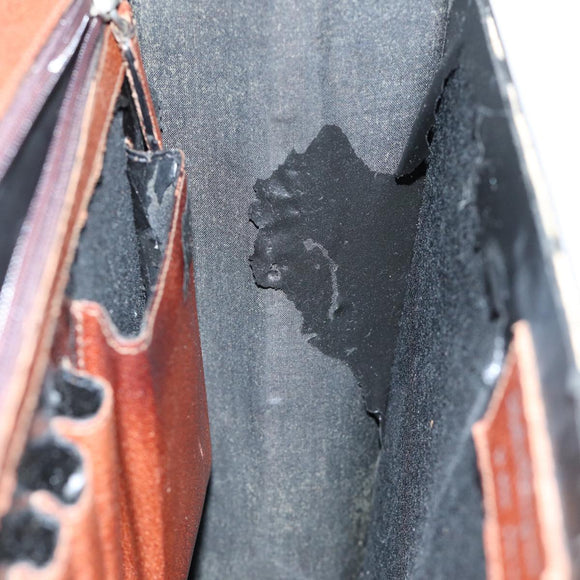 Salvatore Ferragamo Hand Bag Leather 2way Brown 001 2865 1657 Auth bs13795