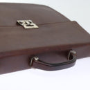 Salvatore Ferragamo Hand Bag Leather 2way Brown 001 2865 1657 Auth bs13795-6