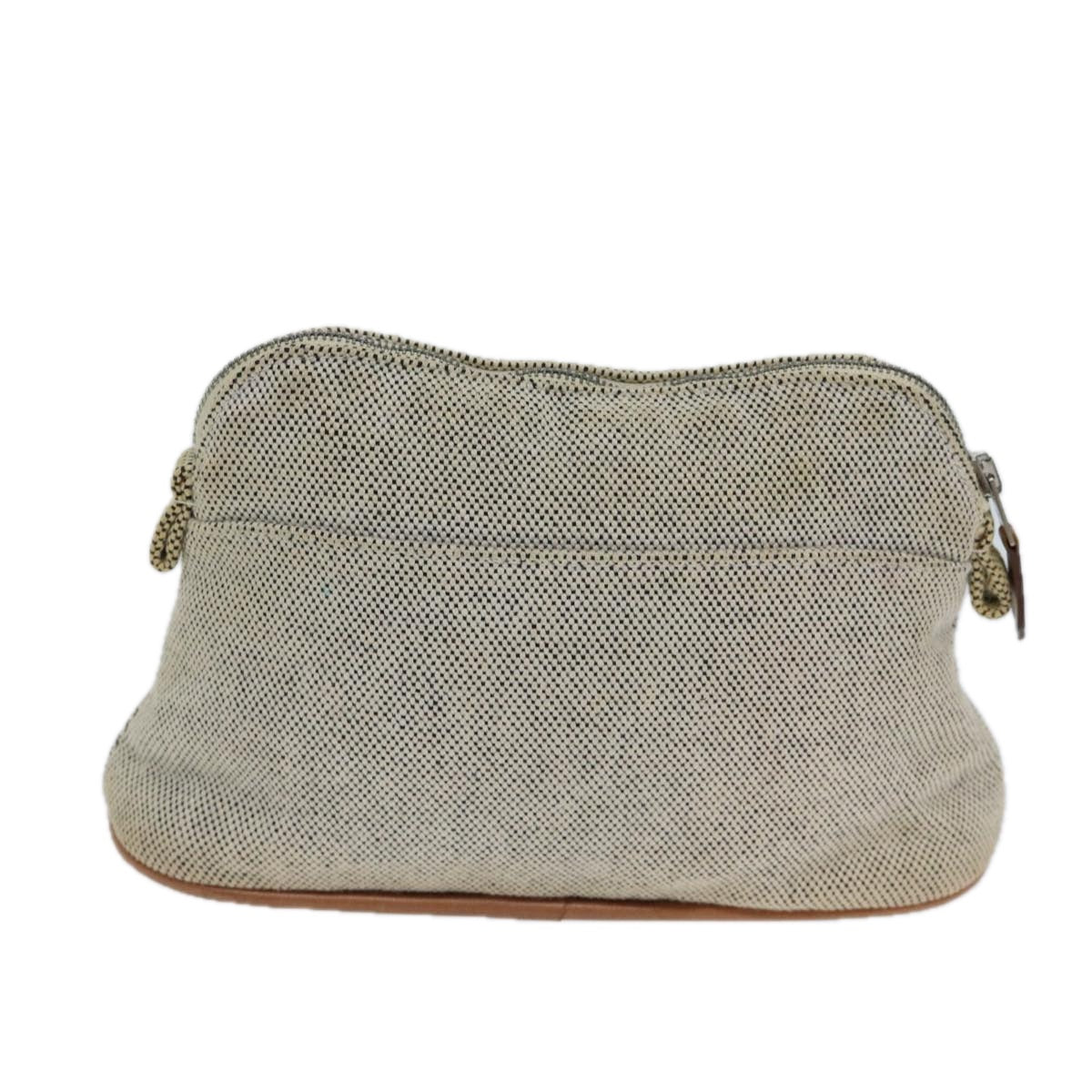 HERMES Bolide Pouch Pouch Canvas Gray Auth bs13798