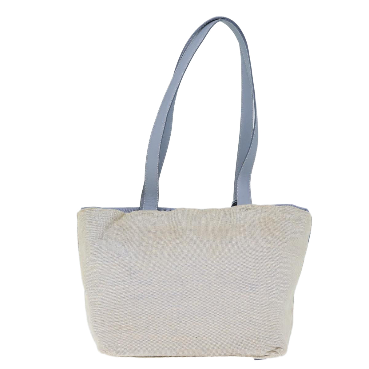 PRADA Shoulder Bag Canvas White Auth bs13803 - 0