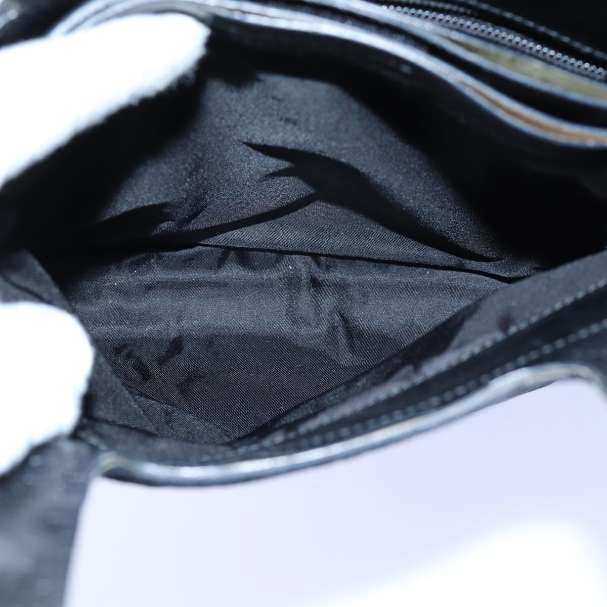 PRADA Hand Bag Nylon Black Auth bs13808
