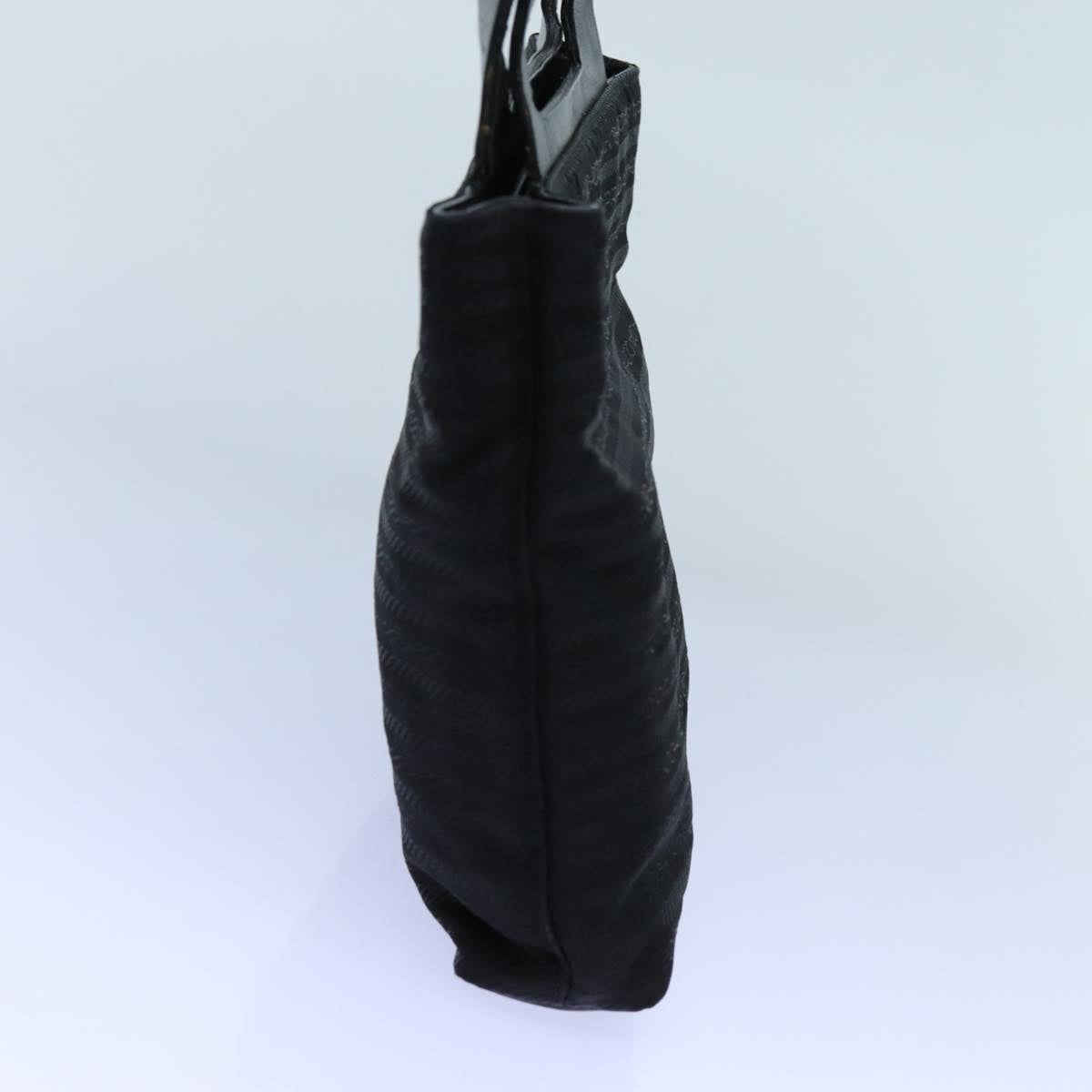 PRADA Hand Bag Nylon Black Auth bs13808