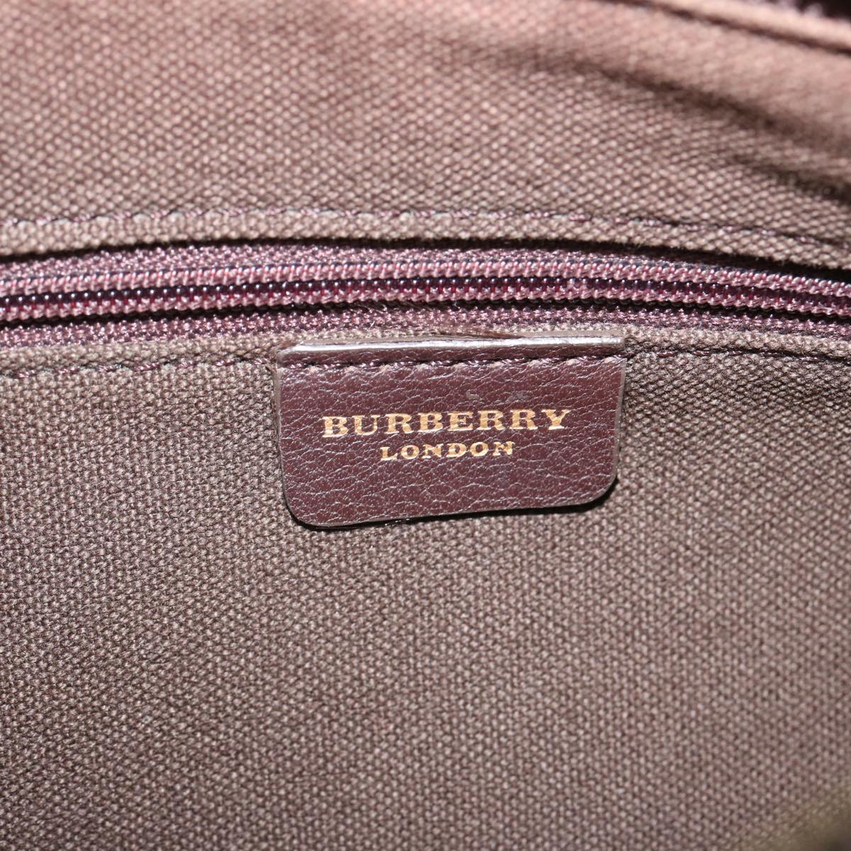 BURBERRY Nova Check Shoulder Bag Canvas Beige Brown Auth bs13818