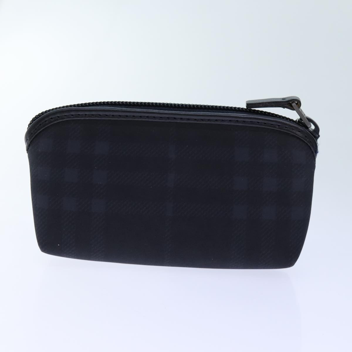 BURBERRY Nova Check Hand Bag Nylon Coin Purse Set Black Auth bs13820